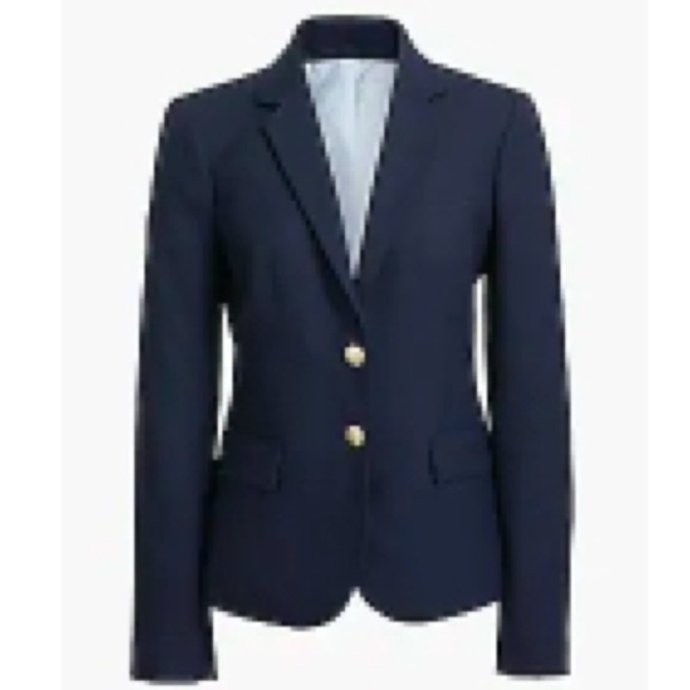 J. CREW - NEW - Schoolboy Blazer Navy Blue 2-Button. # AZ565. Size 2